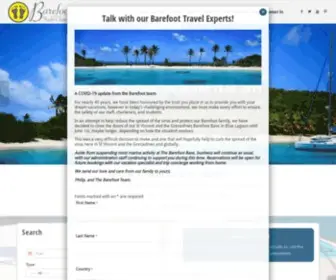 Barefootyachts.com(Caribbean Bareboat Sailing Charters) Screenshot