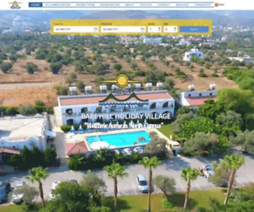 Barehillcyprus.com(Cyprus Hotels) Screenshot