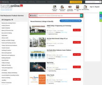 Bareillyonline.in(Business Listing in Bareilly) Screenshot