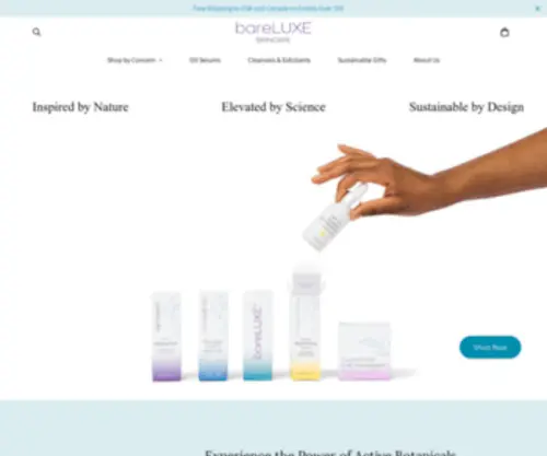 Bareluxe.ca(BareLUXE™ Skincare) Screenshot