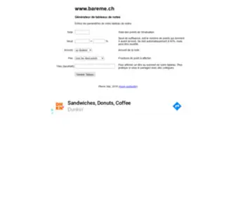 Bareme.ch(Générateur) Screenshot