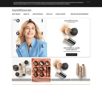 Bareminerals.de(THE POWER OF GOOD®) Screenshot