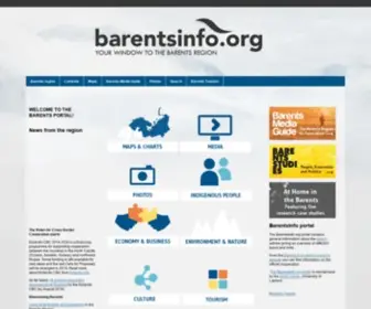 Barentsinfo.fi(General information portal to the Barents region) Screenshot