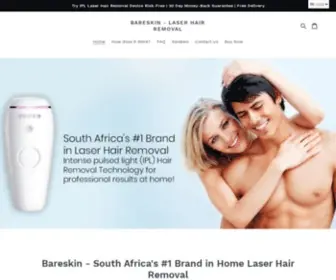 Bareskin.co.za(Laser Hair Removal Machine) Screenshot