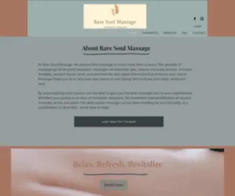 Baresoulmassage.com(Bare Soul Massage) Screenshot