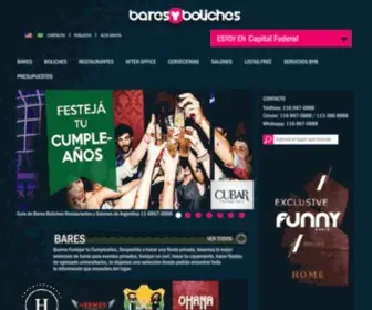 Baresyboliches.com(Bares Boliches Restaurantes y Salones de Argentina) Screenshot