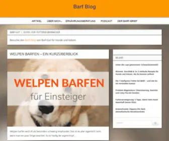 Barf-Blog.de(Hunde und Katzen artgerecht richtig barfen) Screenshot