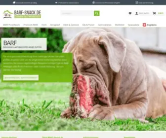 Barf-Snack.de(BARF & Hundefutter günstig im Onlineshop) Screenshot