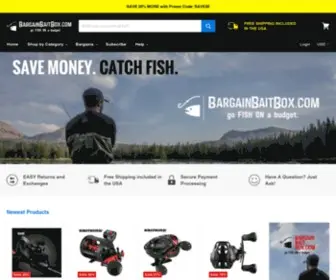 Bargainbaitbox.com(Fishing Megastore) Screenshot
