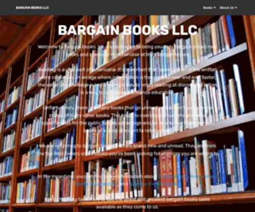 Bargainbooksllc.com(Bargain Books LLC) Screenshot