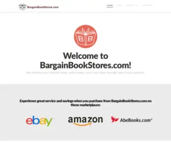 BargainbookStores.com(Bargainbookstores) Screenshot