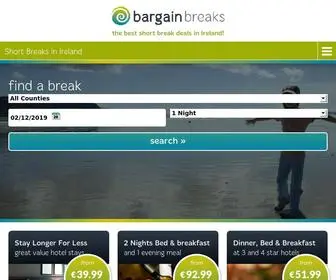 Bargainbreaks.ie(Short Breaks in Ireland) Screenshot