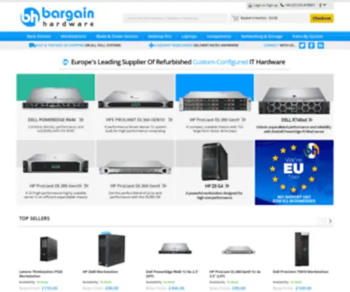 Bargainhardware.co.uk(Refurbished Servers) Screenshot