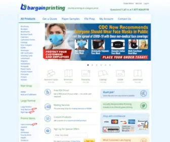 Bargainprinting.com(Color brochure printing) Screenshot