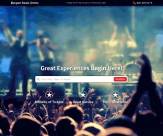 Bargainseatsonline.com(Cheap) Screenshot