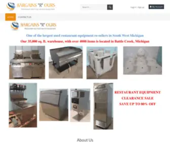 BargainsfoodserviceequipmentStore.com(Commercial Restaurant Equipment For Sale) Screenshot