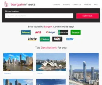Bargainwheels.com.au(Finding a cheap car hire with BargainWheels) Screenshot