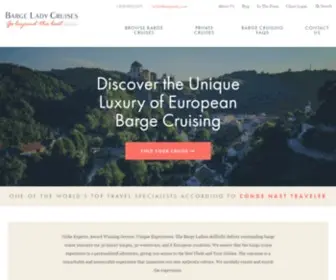 Bargeladycruises.com(Barge Cruises France) Screenshot