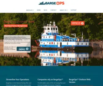 Bargeops.com(Streamline Your Operations BargeOps) Screenshot