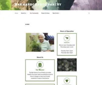 Barharborfoodpantry.org(Bar Harbor Food Pantry) Screenshot