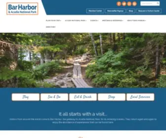 Barharborinfo.com(Visit Bar Harbor Maine and Acadia National Park) Screenshot