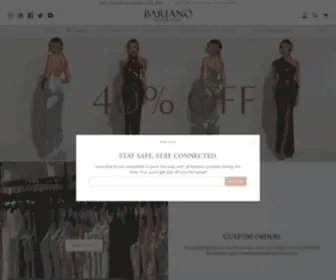 Bariano.com.au(Bariano Australia) Screenshot