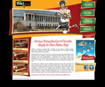 Baribeef.com(Chicago Style Italian Beef) Screenshot