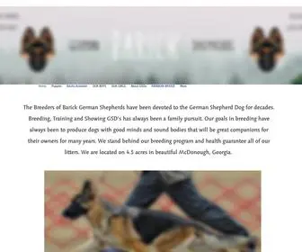 Barickgermanshepherds.com(German Shepherd Dogs) Screenshot