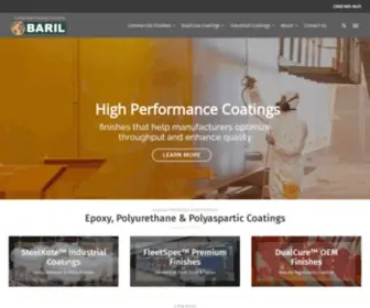 Barilcoatings.us(Baril Coatings USA) Screenshot