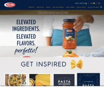 Barilla.com(Pasta, Sauzen en Recepten) Screenshot