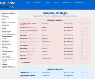 Barilochehoteles.info(Hoteles en Bariloche) Screenshot