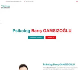 Barisgamsizoglu.com(Psikolog) Screenshot