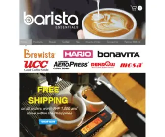 Barista.ph(Barista Essentials Philippines (Hario Brewista Aeropress Loveramics 1zpresso)) Screenshot