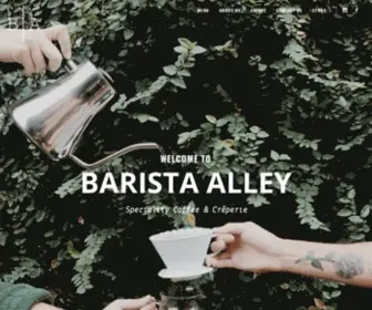 Baristaalley.com(Specialty Coffee & Creperie) Screenshot