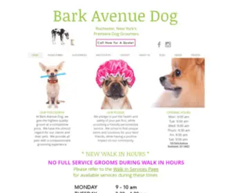 Barkavedog.com(Bark Avenue Dog) Screenshot