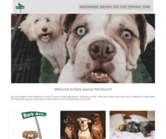 Barkavenuepetresort.com(Bark Avenue) Screenshot