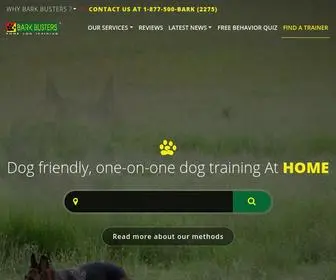 Barkbusters.com(Bark Busters Home Dog Training) Screenshot