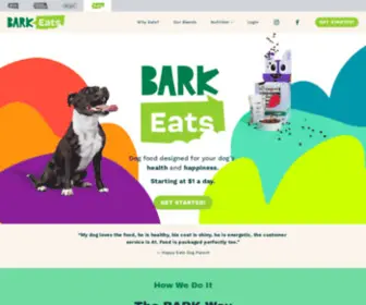 Barkeats.com(Dog Food Delivery) Screenshot