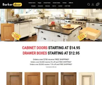 Barkerdoor.com(Barker Cabinet Doors) Screenshot