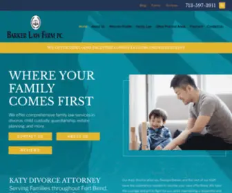 Barkerlawfirmpc.com(Katy Divorce Attorney) Screenshot