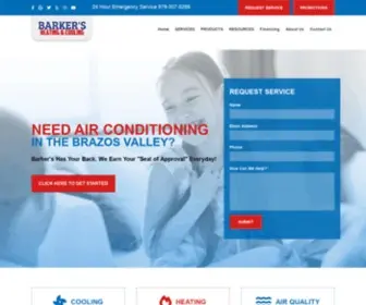 Barkerservices.com(AC Repair & Replacement In College Station) Screenshot