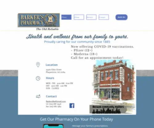 Barkersrx.com(Retail Pharmacy) Screenshot