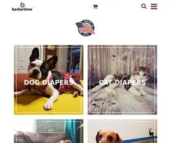Barkertime.com(Helping Pets and Humans Be Together Again. High Quality Pet Incontinence Products) Screenshot