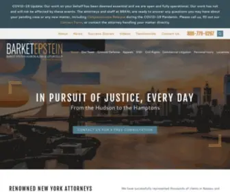 Barketepstein.com(New York Lawyers) Screenshot