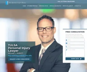 Barkettlaw.net(Tulsa Personal Injury Lawyer) Screenshot