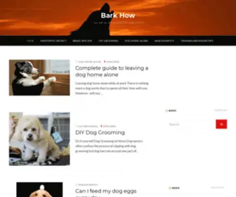 Barkhow.com(Bark How) Screenshot