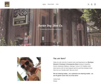 Barkindogsshoeco.com(Dogs Shoe Co) Screenshot