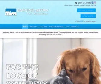 Barkingmeowpetsolutions.com(Pet Sitting) Screenshot