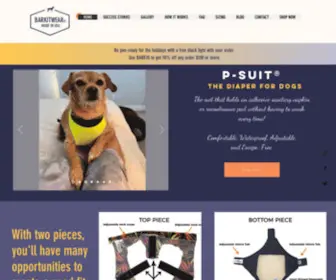 Barkitwear.com(Barkitwear Dog Diapers and Dog Incontinence Products) Screenshot