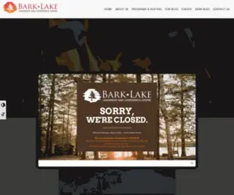 Barklake.com(Your Total Outdoor Leadership Experience) Screenshot